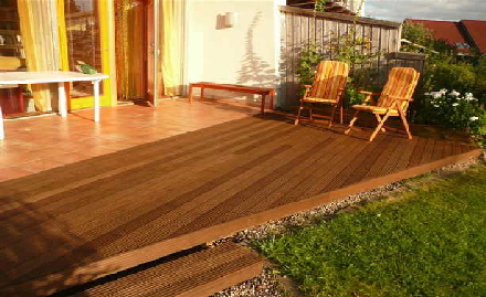 Terrassenbelag ausThermoholz Buche Terrassenbelag ausThermoholz Buche