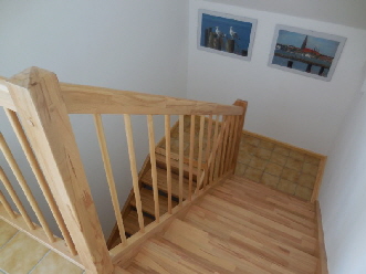 wurde die neue Treppe eingebaut